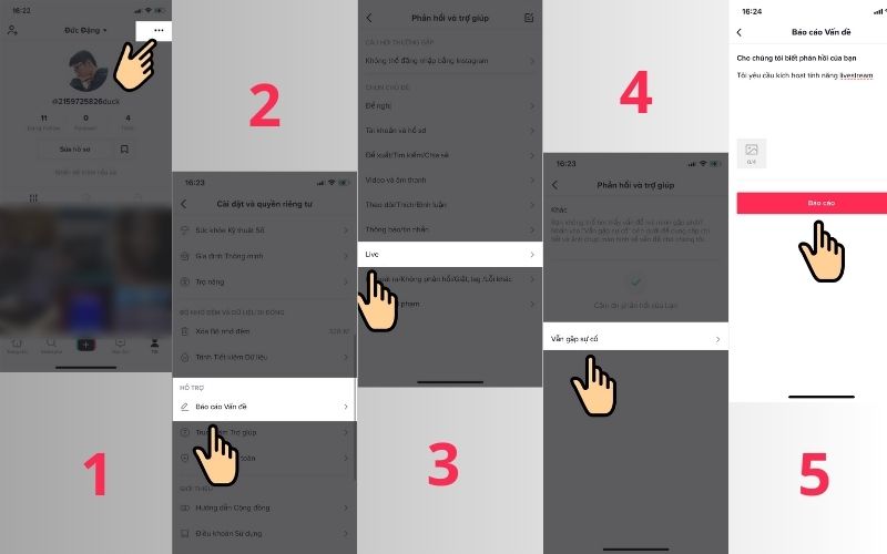 Livestream tiktok khi chưa đủ điều kiện
