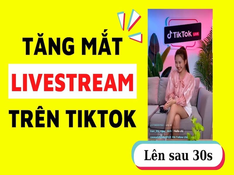 Tool tăng mắt livestream tiktok